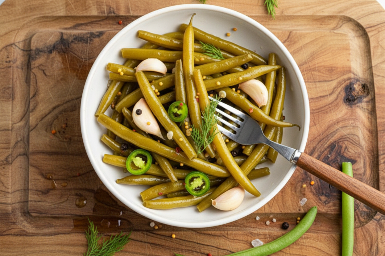 Pickled Green Beans Recipe for Canning