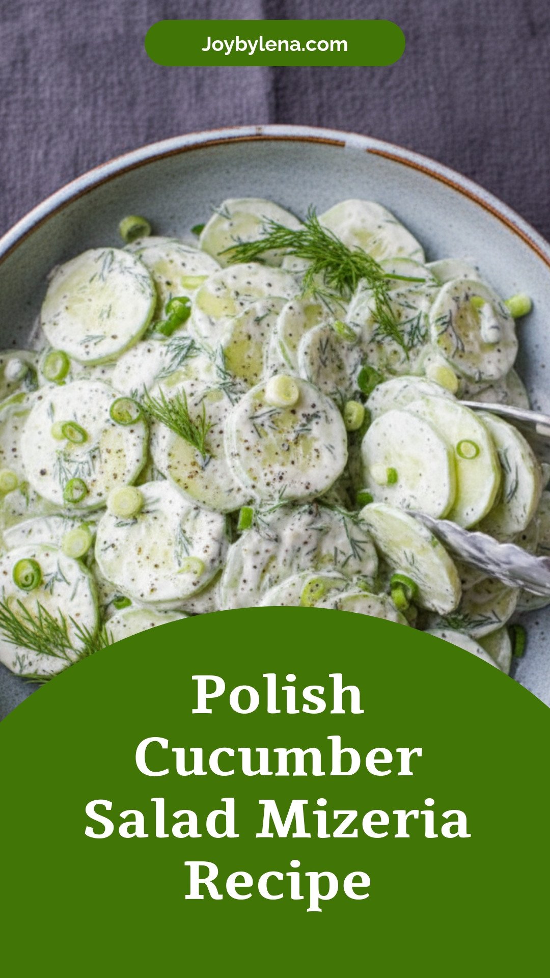 Polish Cucumber Salad {Mizeria}