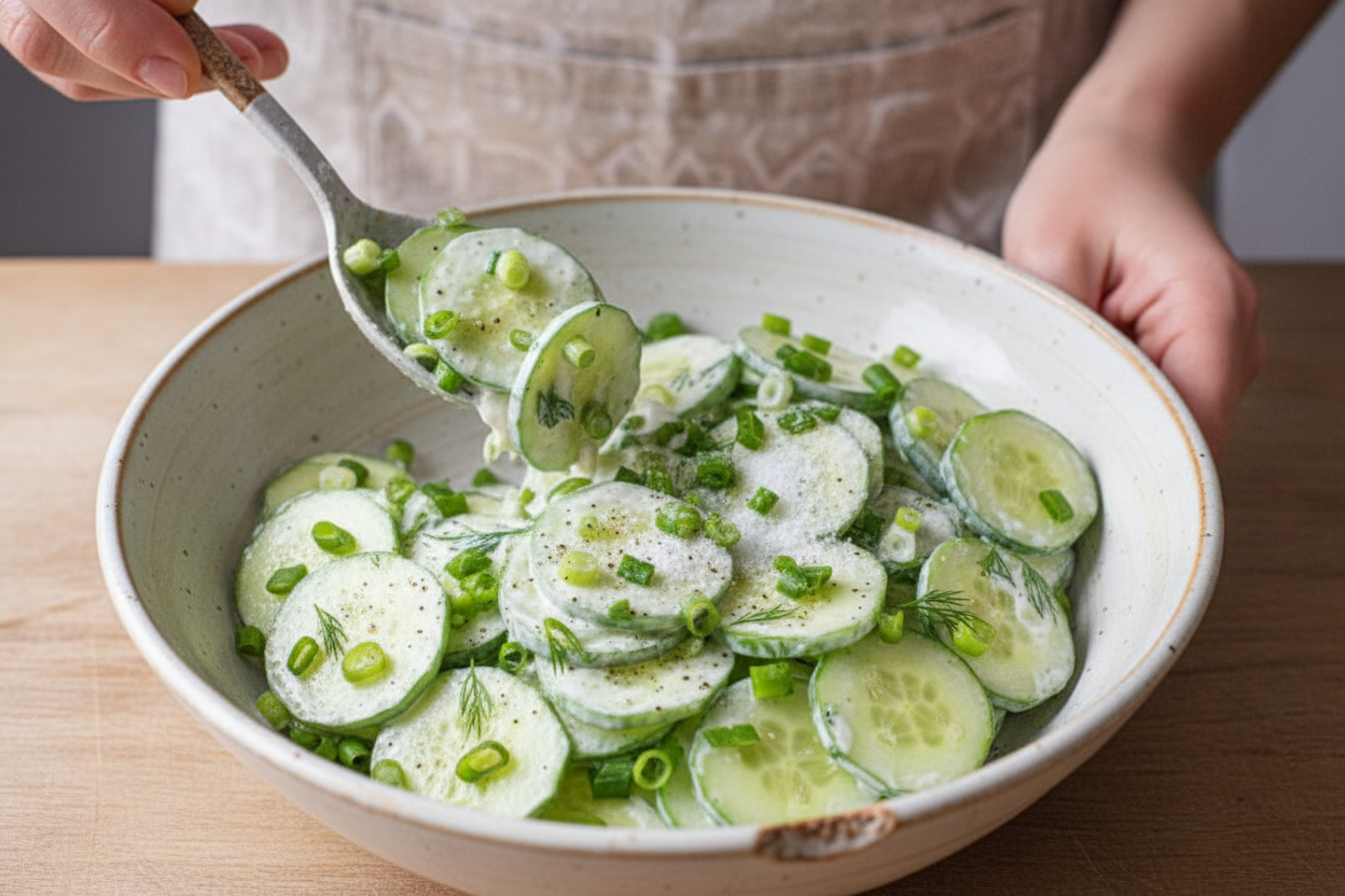 Polish Cucumber Salad Mizeria Recipe