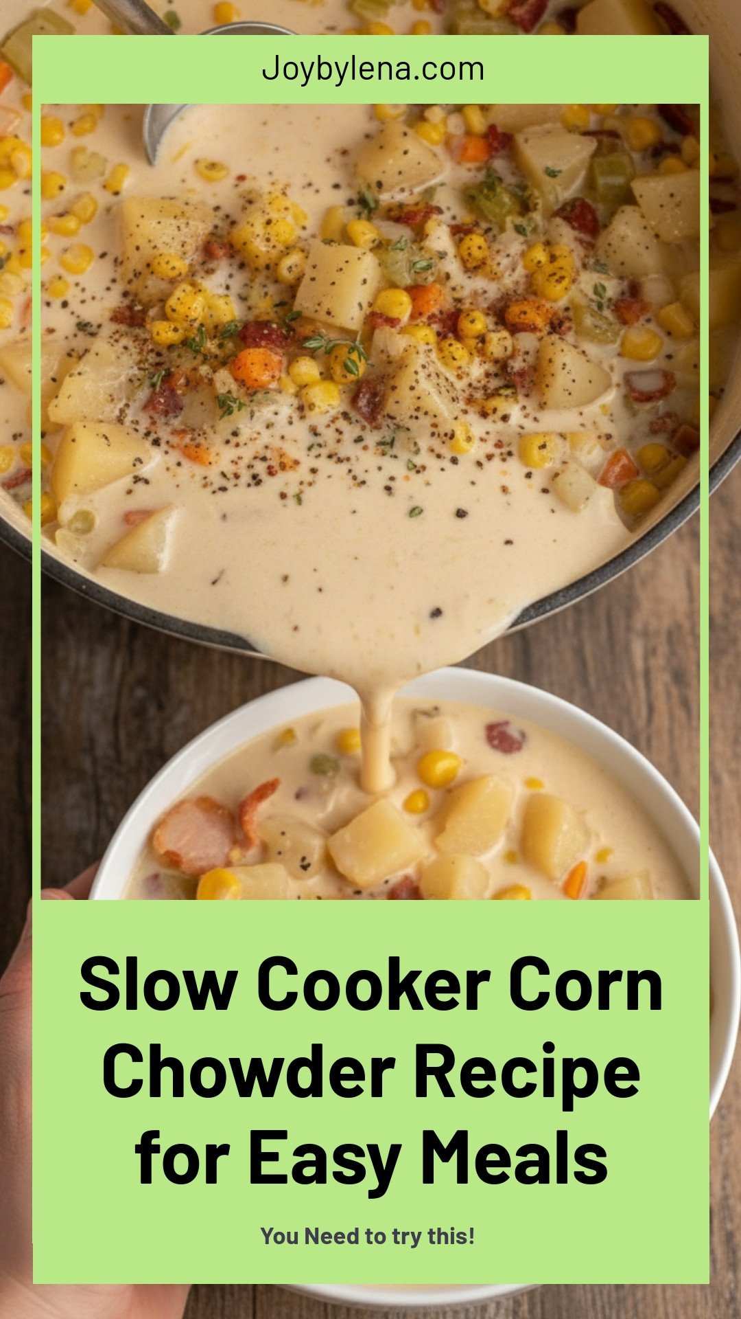 Slow Cooker Corn Chowder