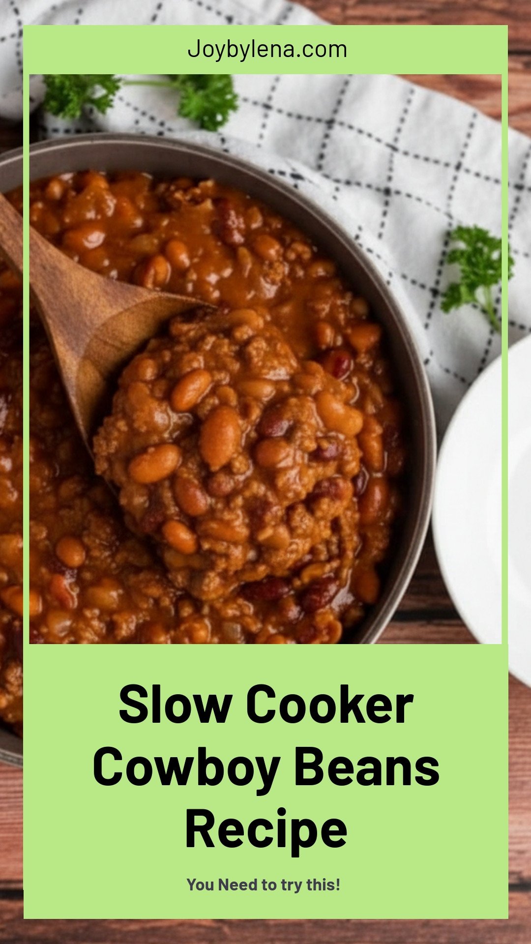 Slow Cooker Cowboy Beans