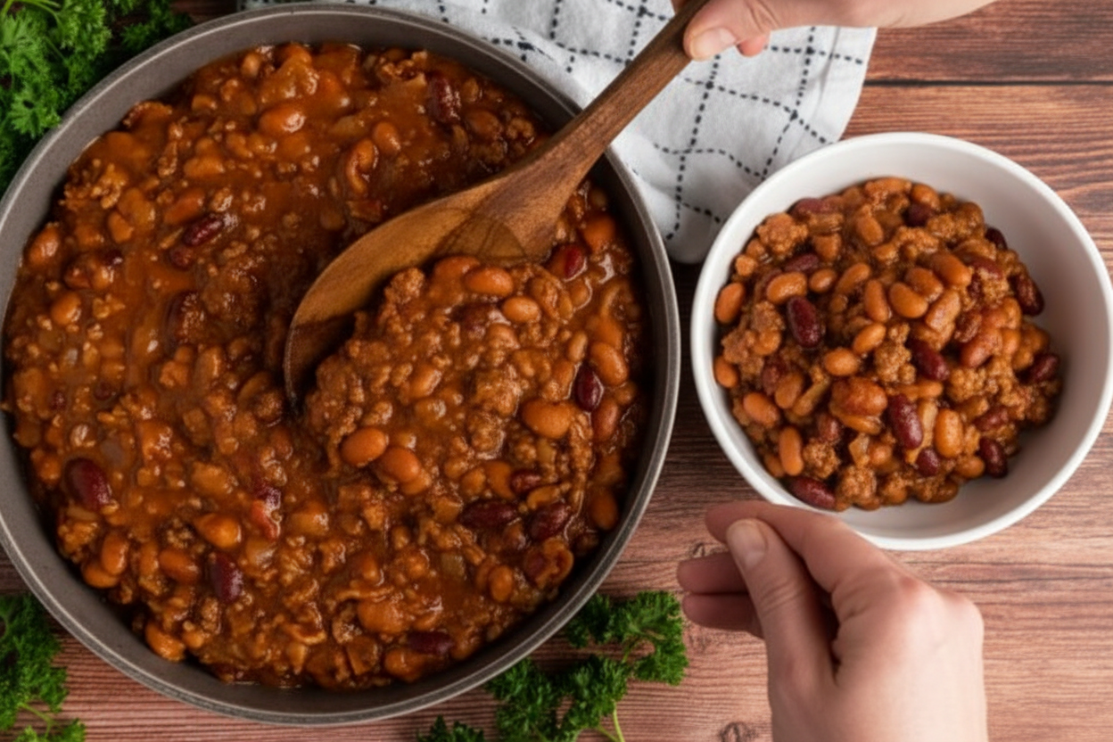Slow Cooker Cowboy Beans Recipe