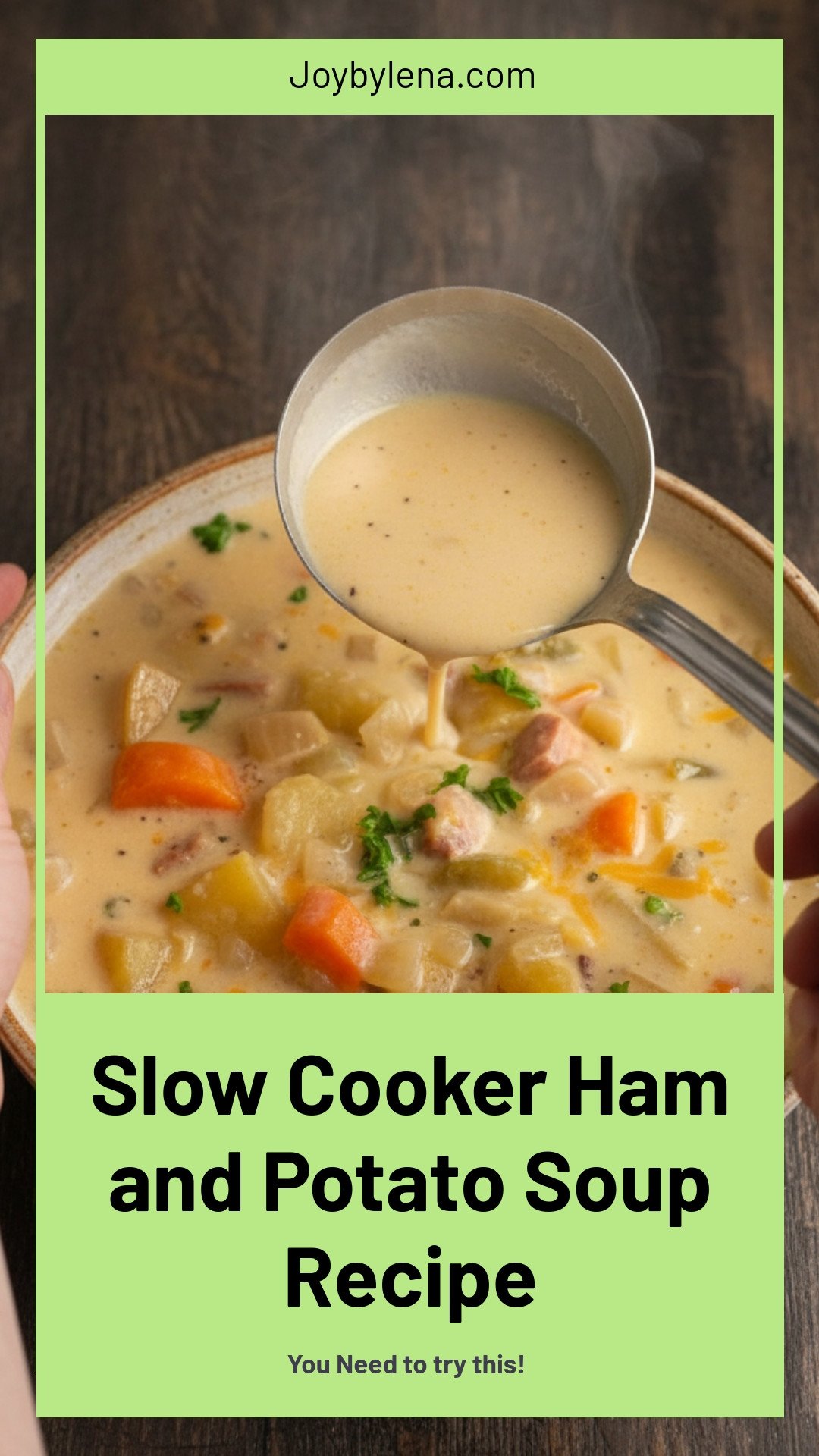 Slow Cooker Ham and Potato Soup