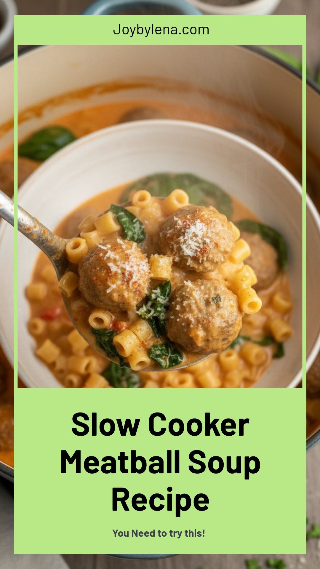 Slow Cooker Meatball Soup