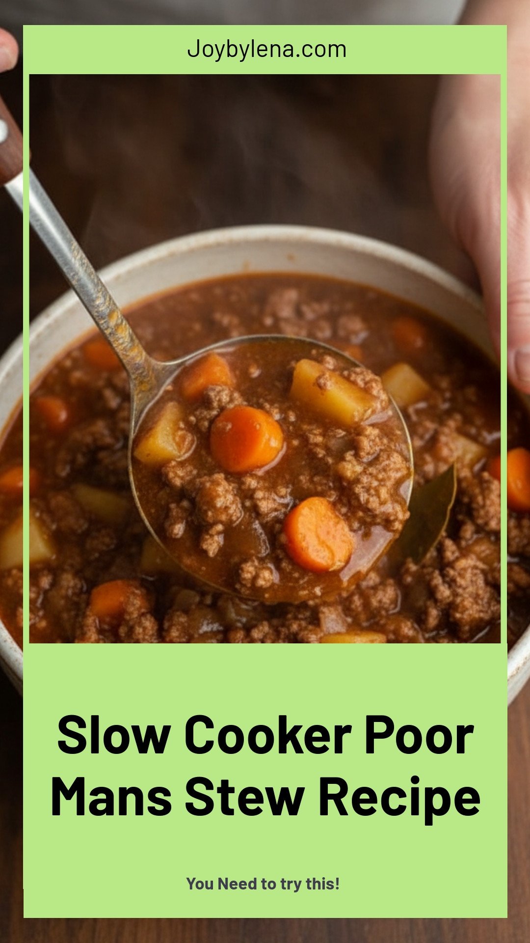 Slow Cooker Poor Man’s Stew