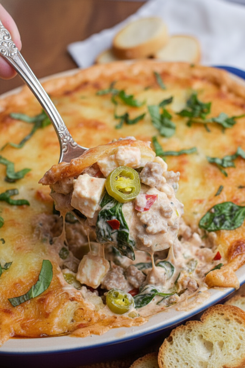 Spicy Italian Sausage Dip