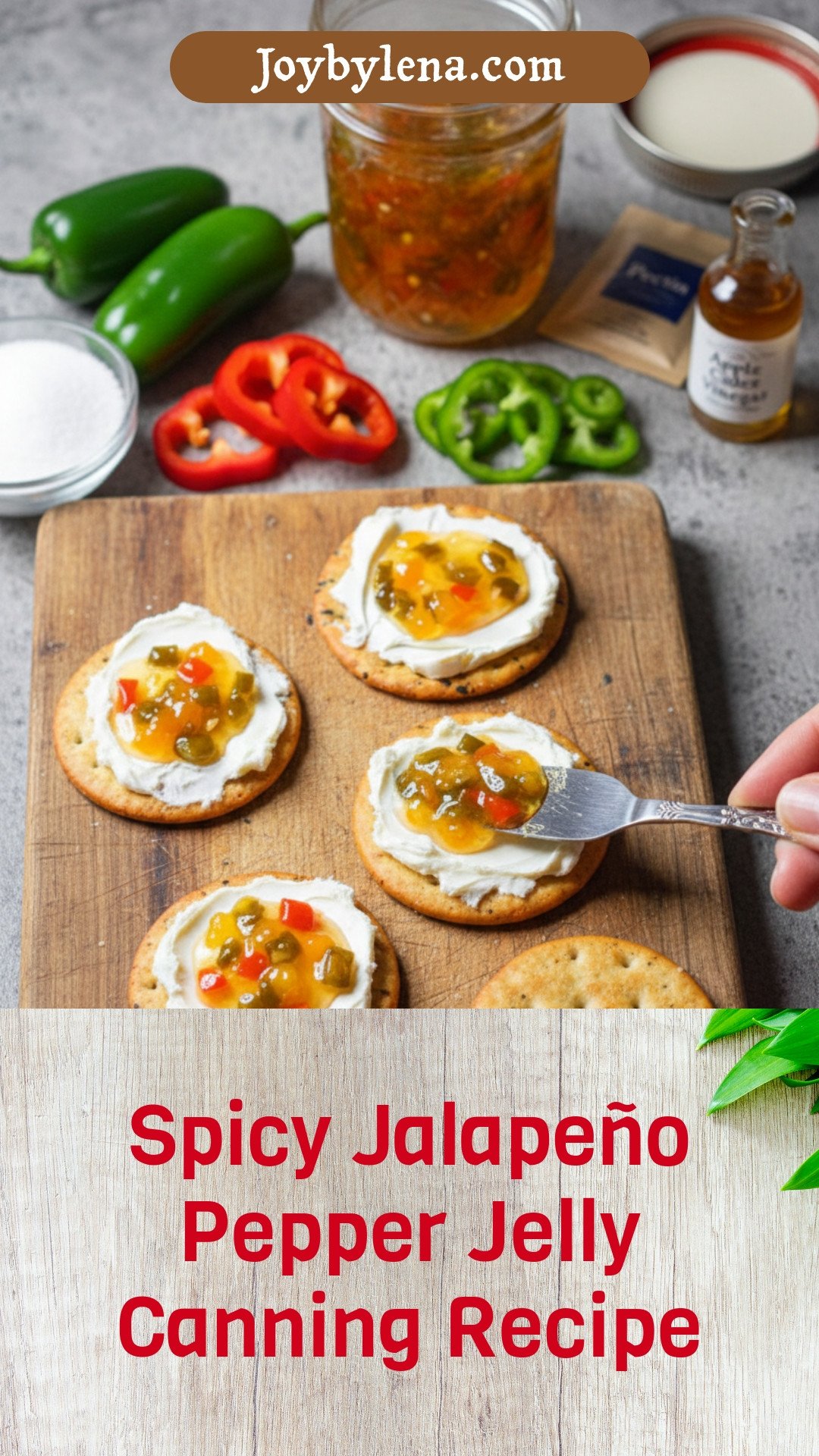 Jalapeño Pepper Jelly {for canning}