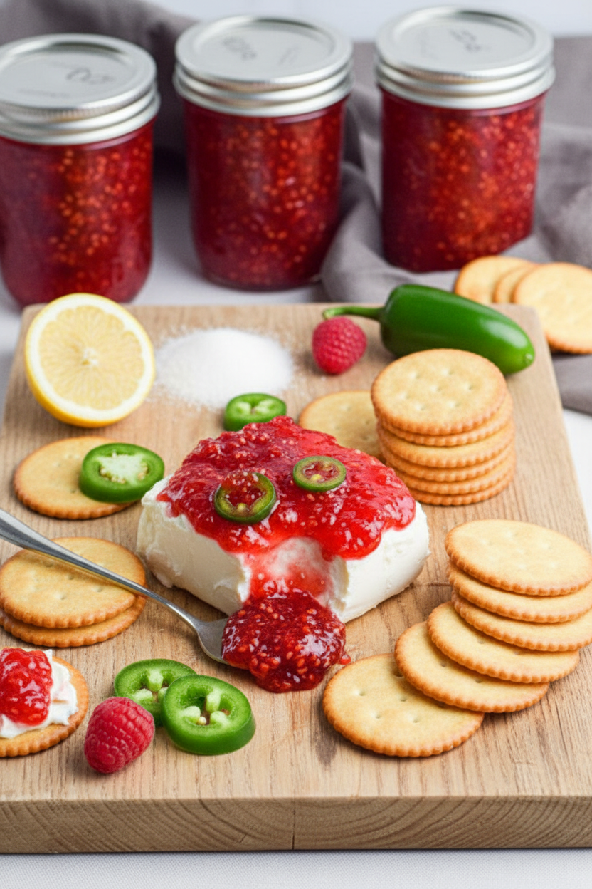 Raspberry Jalapeño Jam {for canning}