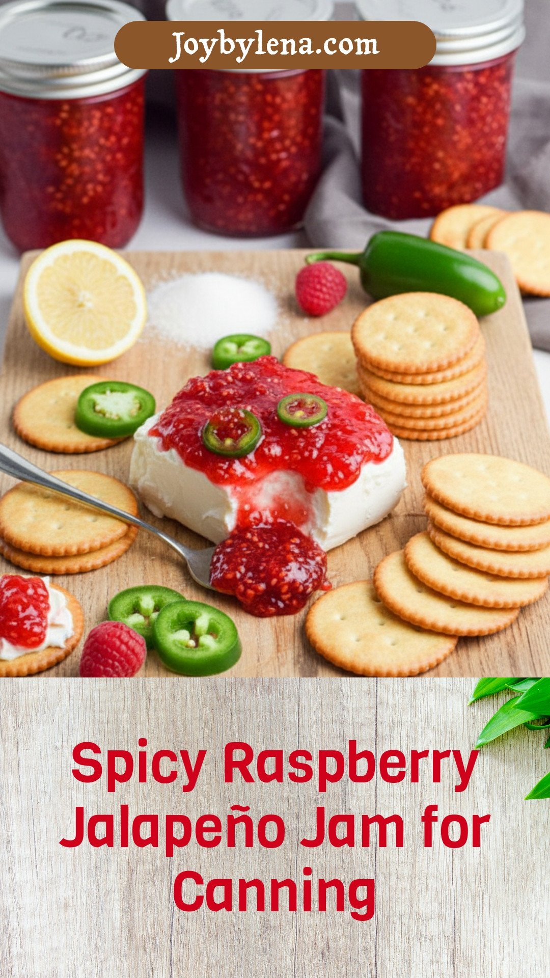 Raspberry Jalapeño Jam {for canning}