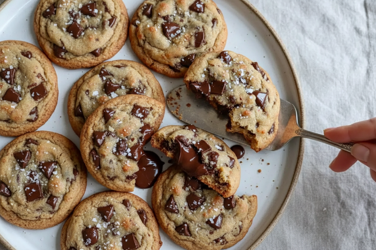 Brown Butter Chocolate Chip Cookies Gooey Centers