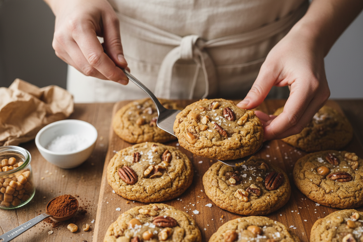 Brown Butter Coffee Toffee Cookies Recipe