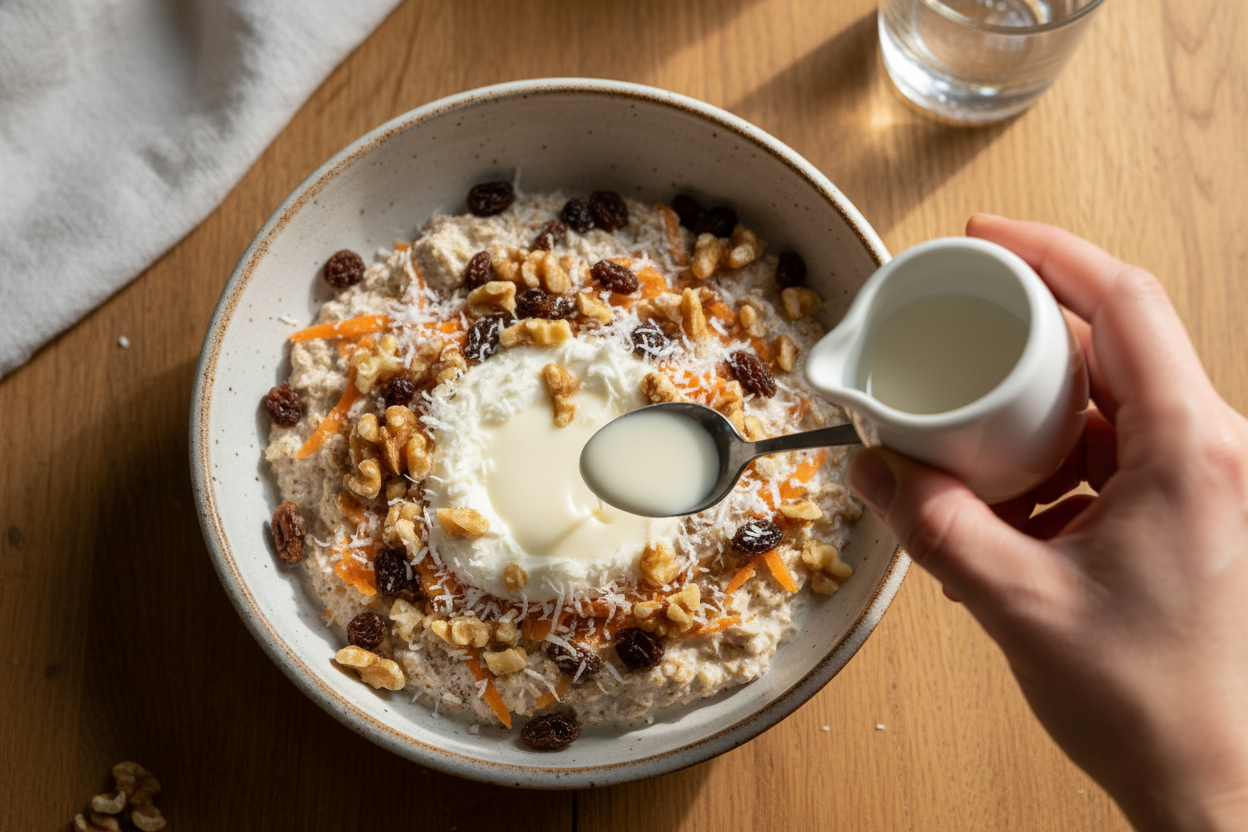 Carrot Cake Overnight Oats Recipe