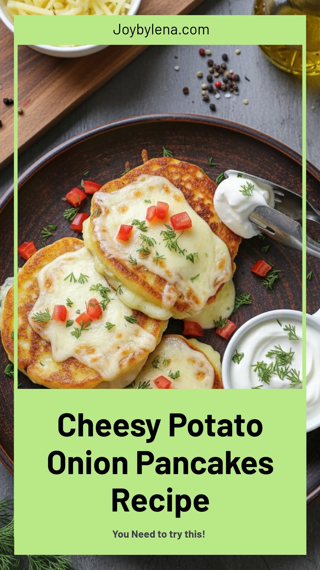 Potato and Onion Cheese Pancakes