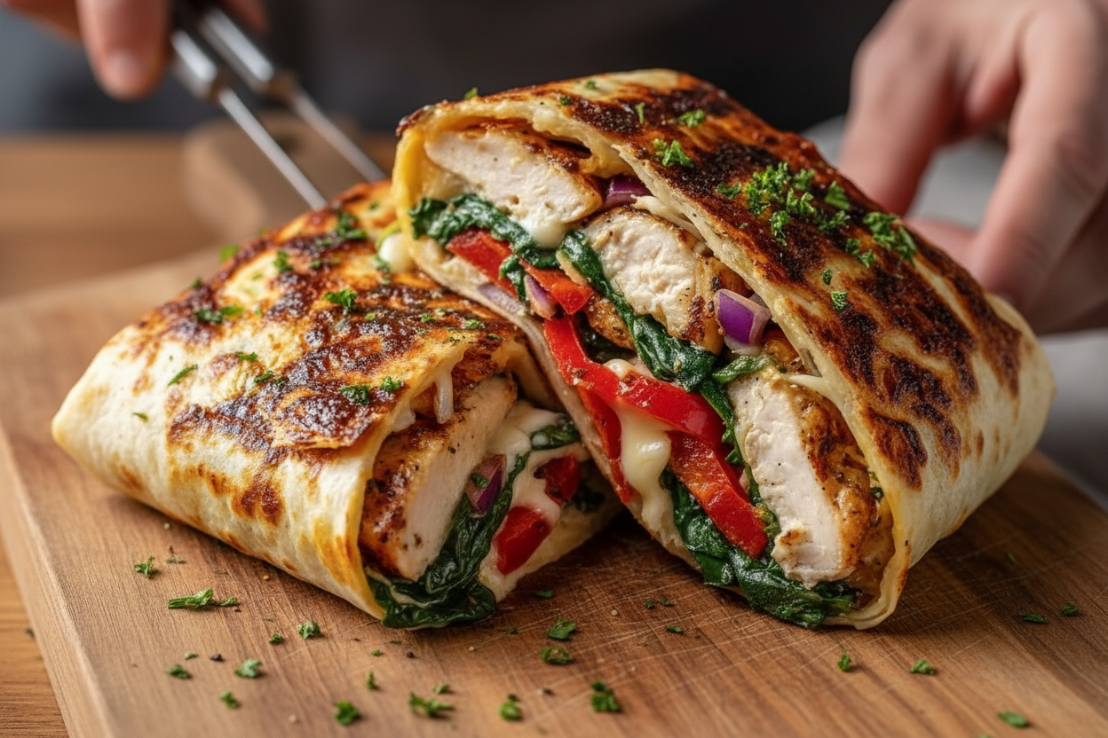 Chicken Alfredo Comfort Food Wrap Recipes