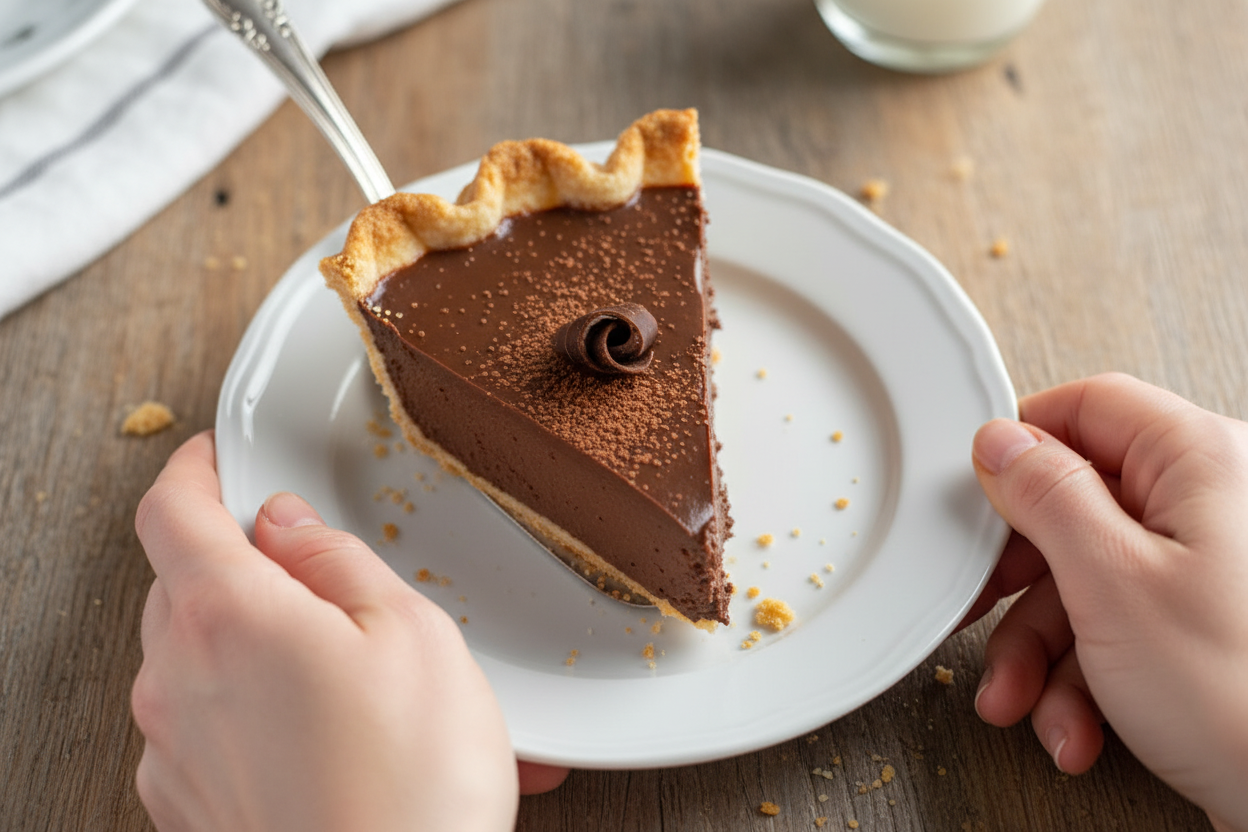 Classic Homemade Old Fashioned Chocolate Pie