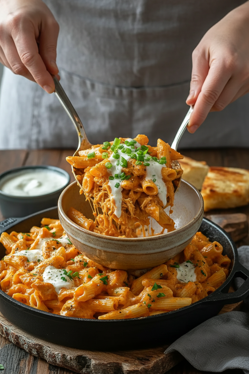 Creamy Buffalo Chicken Pasta: Easy, Spicy Comfort Food Delight