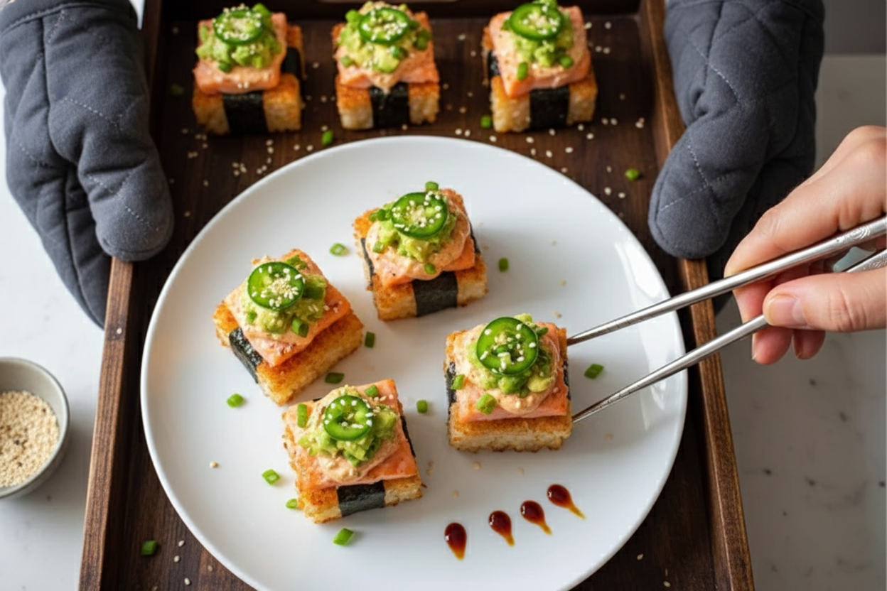 Crispy Salmon Rice Bites Recipe