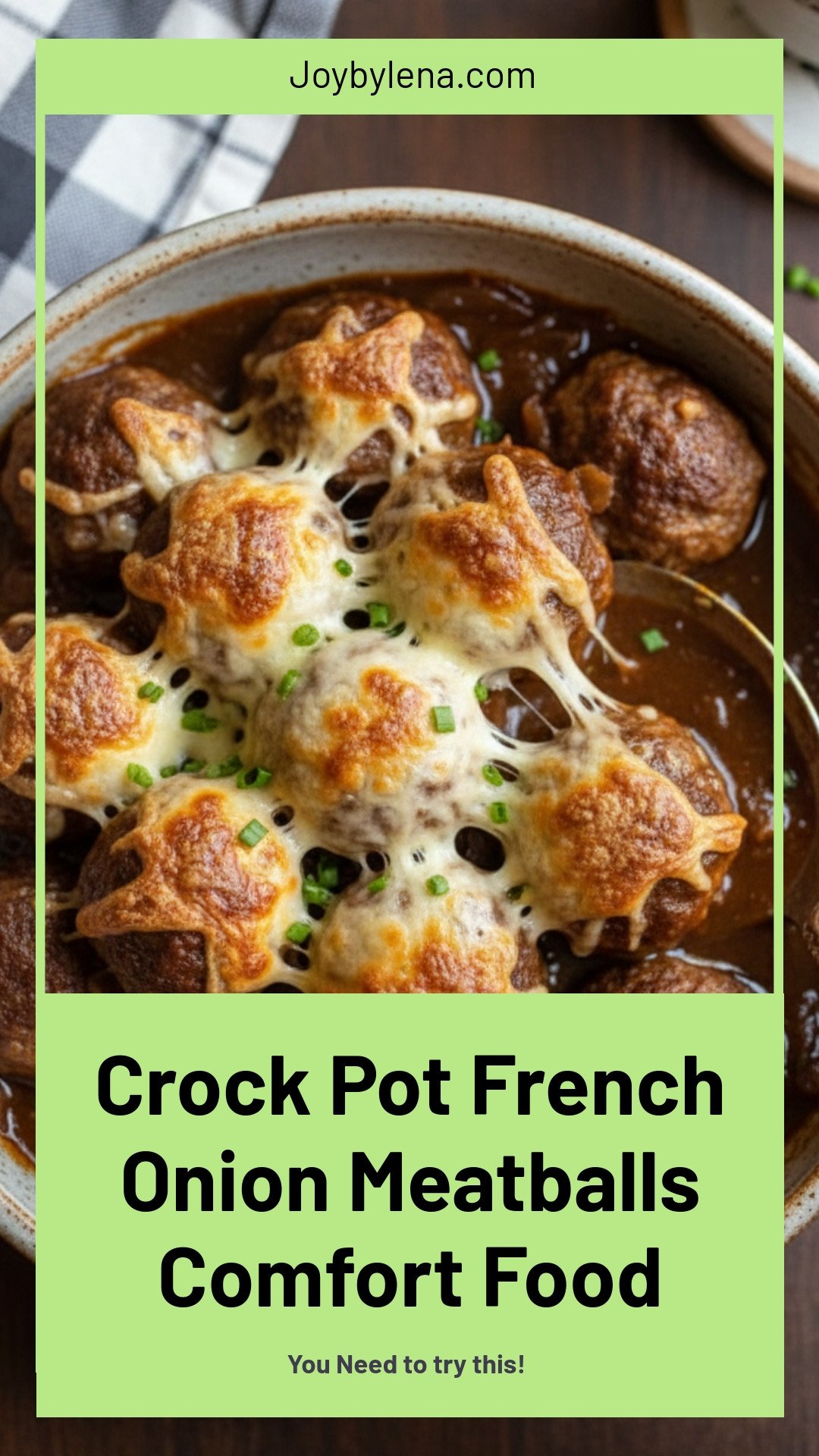 Crock Pot French Onion Meatballs: Comfort Food Delight