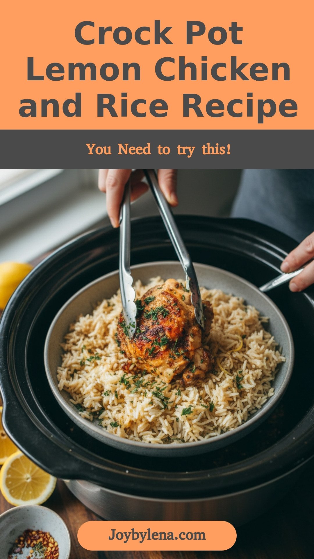 Crock-pot Lemon Chicken and Rice