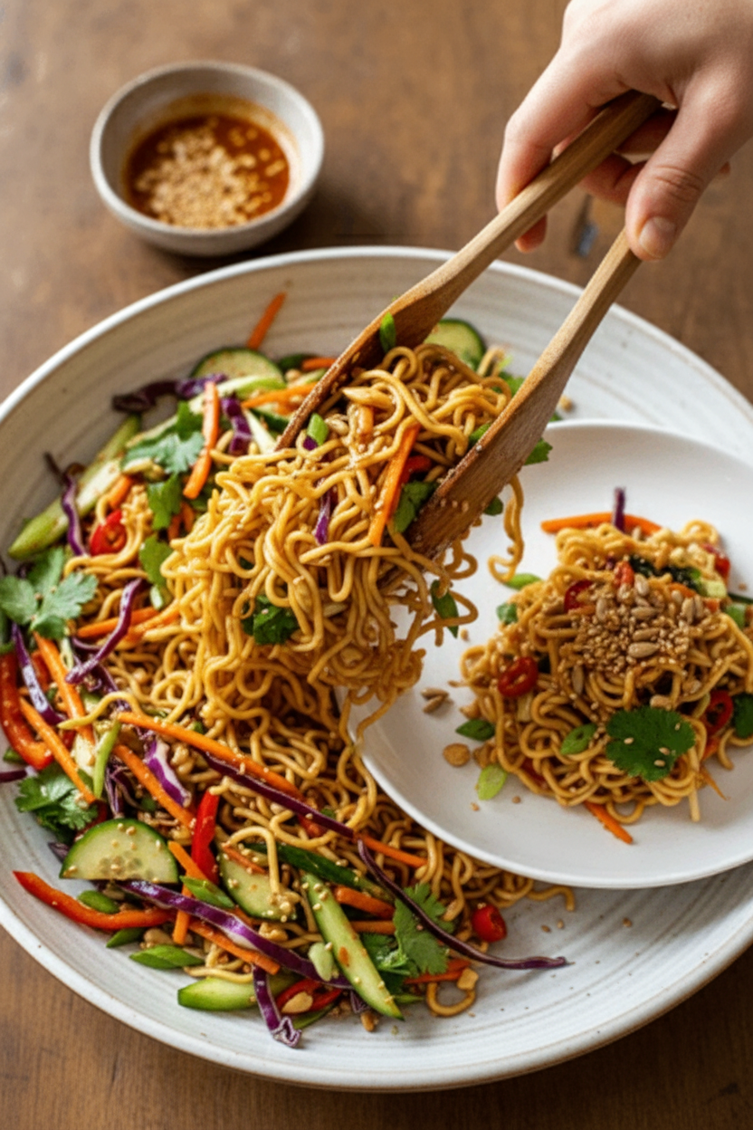 Crunchy Asian Ramen Noodle Salad: A Flavorful Delight