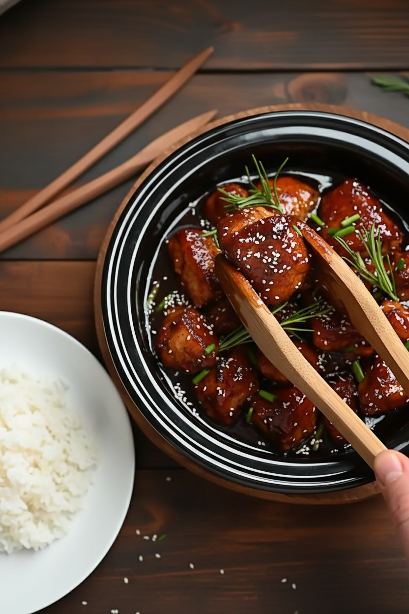 Easy Crock Pot Bourbon Chicken: A Juicy Takeout Favorite