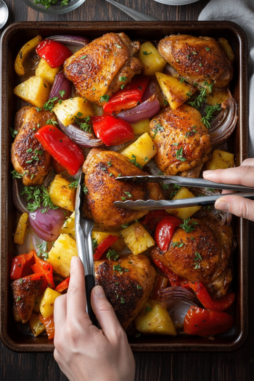 Hawaiian Chicken Sheet Pan Recipe: Easy & Delicious Dinner