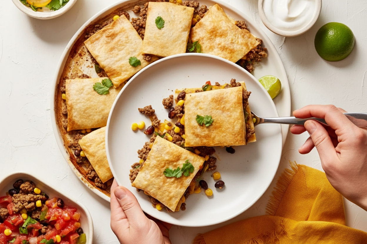 Easy Sheet Pan Beef Quesadillas Recipe