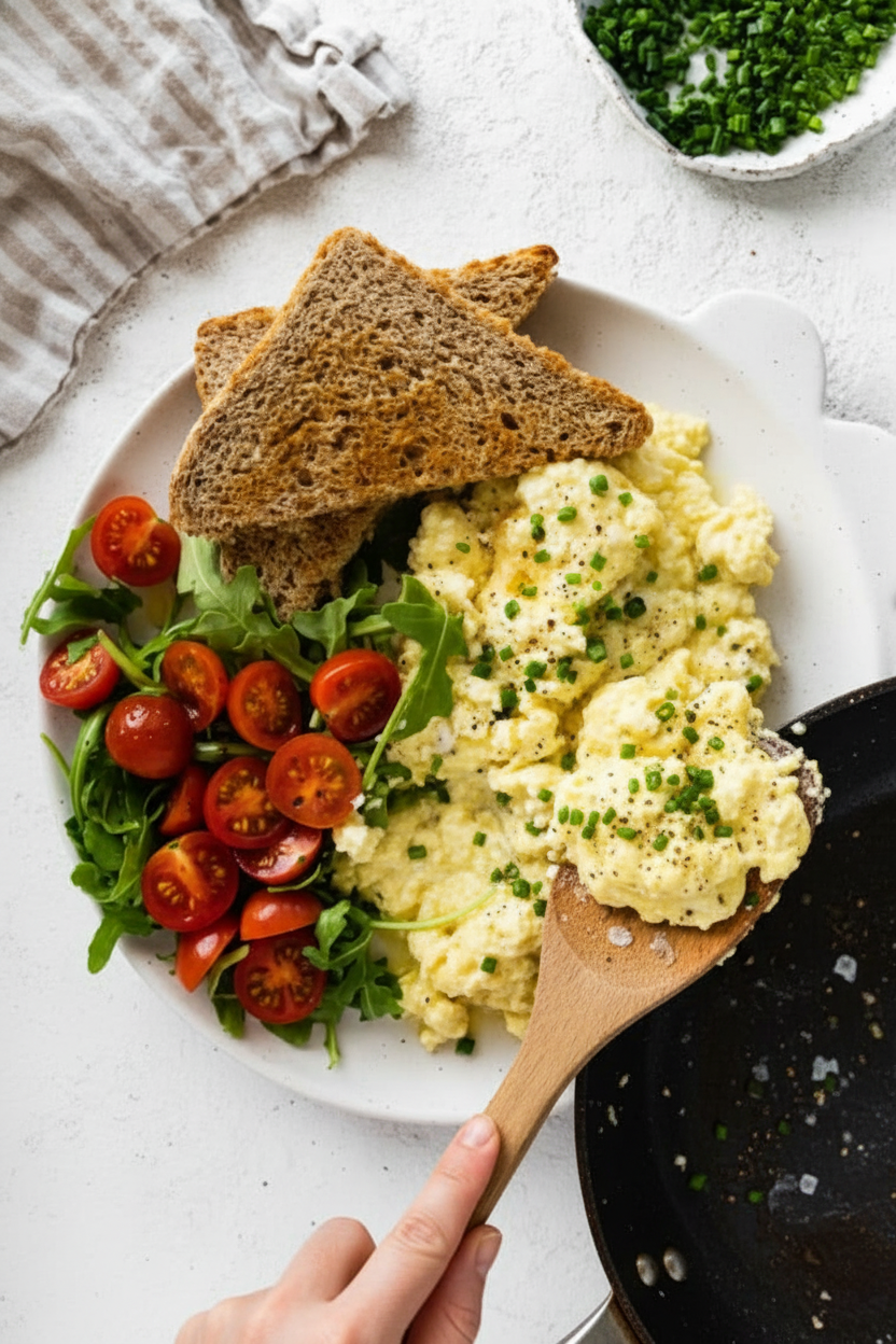 Cottage Cheese Scrambled Eggs