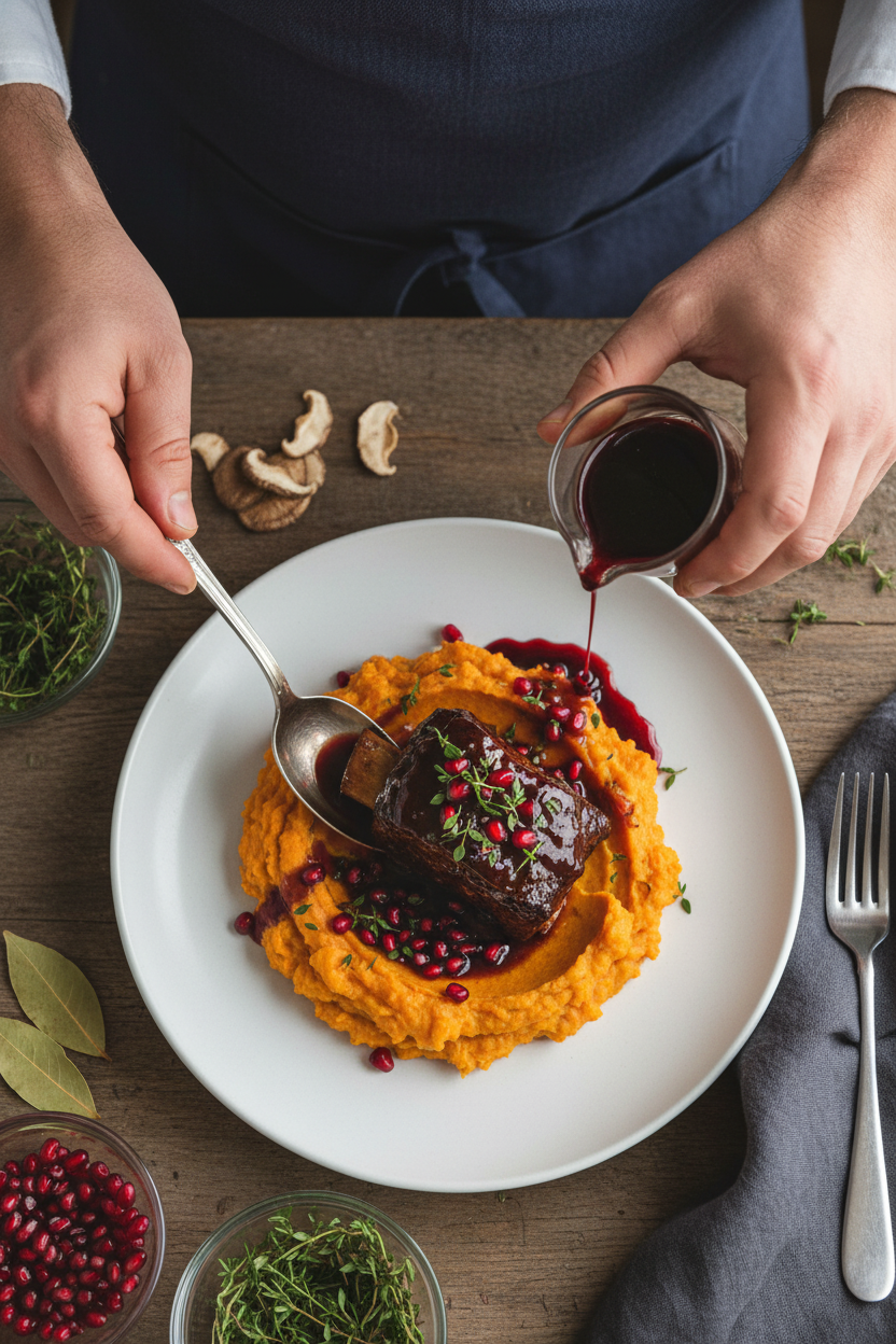 Pomegranate Beef Short Ribs (Fork-Tender, Rich, and Cozy)