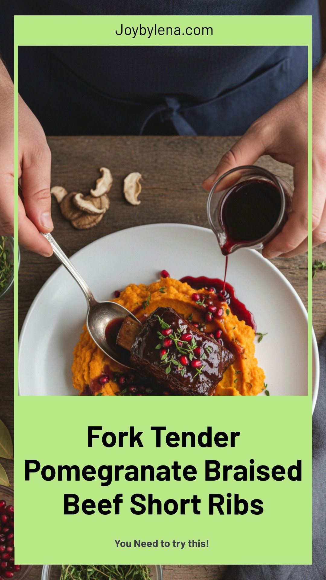 Pomegranate Beef Short Ribs (Fork-Tender, Rich, and Cozy)