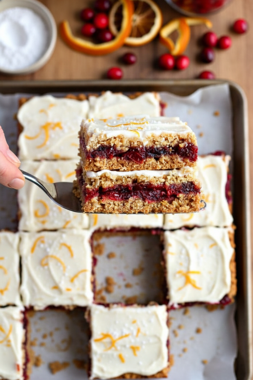 Cranberry Oatmeal Bars {Gluten-Free, Dairy-Free Option}