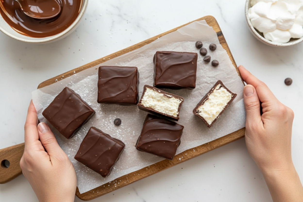 Homemade 3 Musketeers Bars Easy DIY Recipe