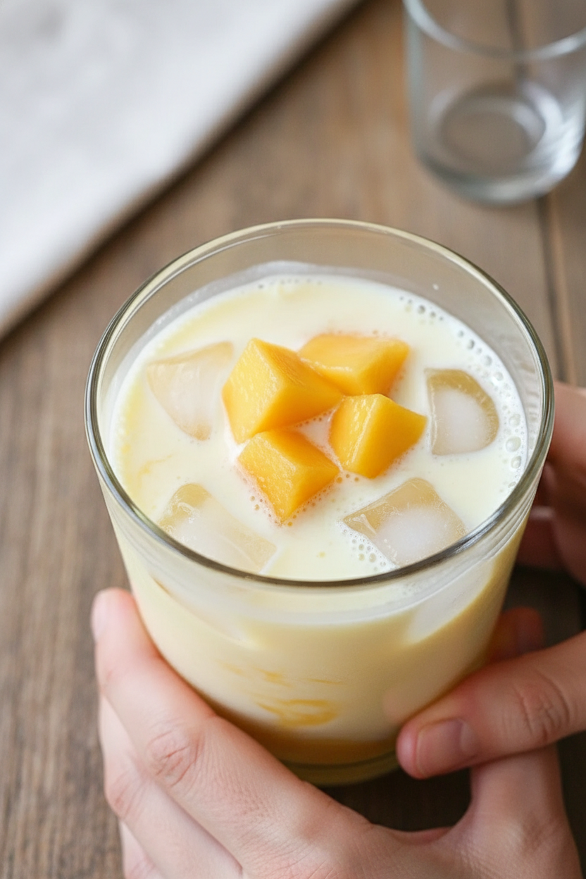 Korean Fresh Mango Milk Drink