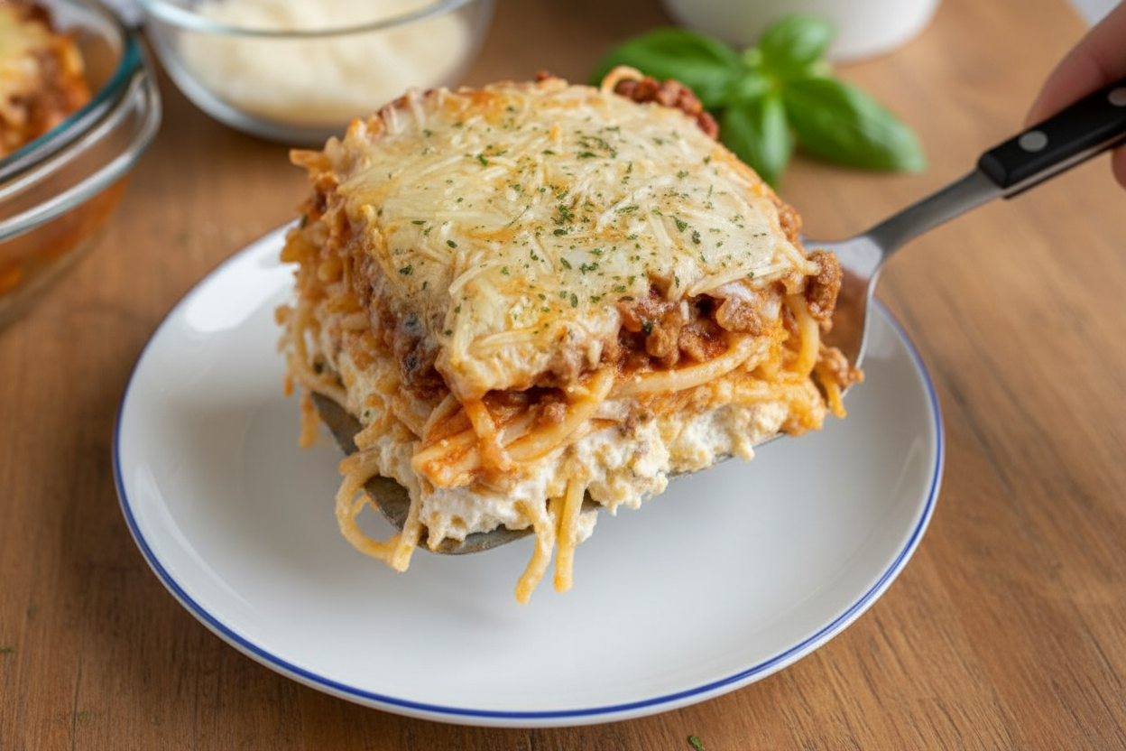 Million Dollar Spaghetti Casserole Recipe