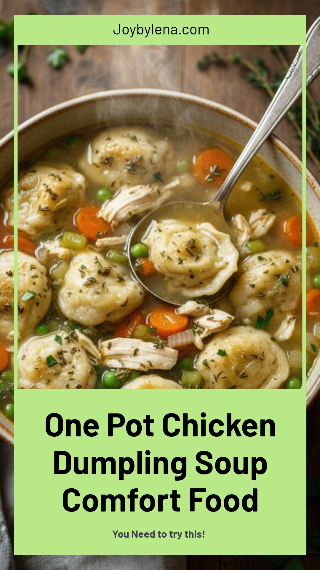 One Pot Chicken Dumpling Soup Recipe for Easy Comfort Food