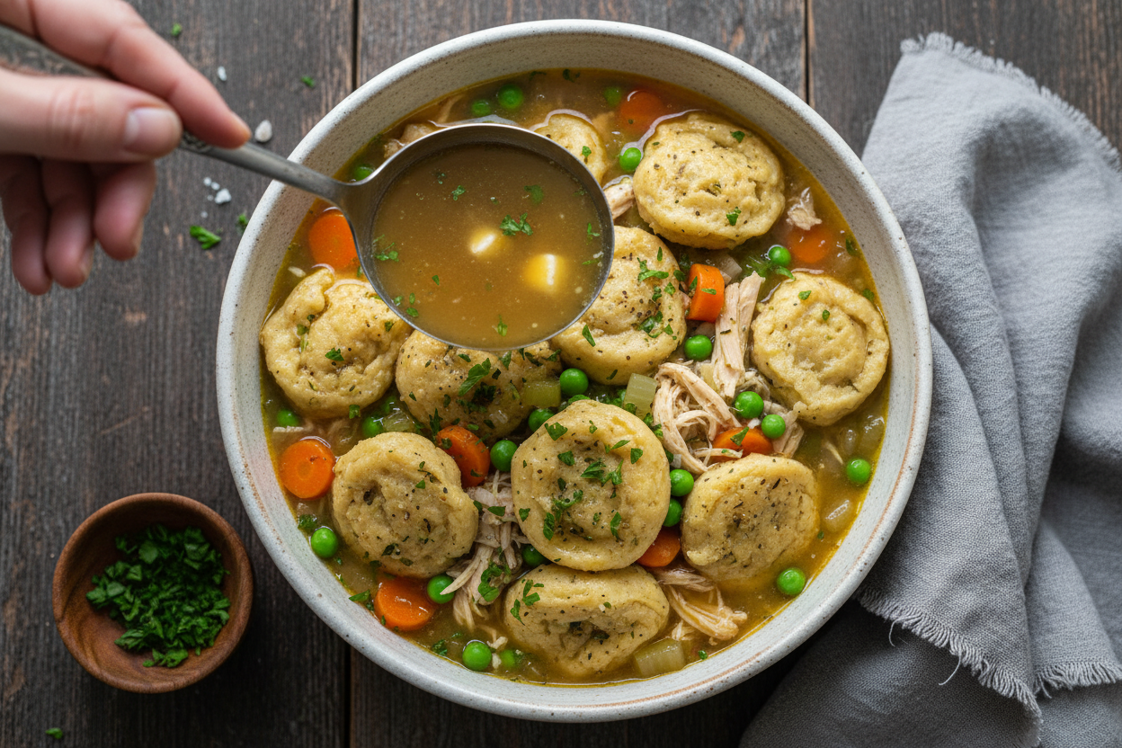 One Pot Chicken Dumpling Soup Comfort Food