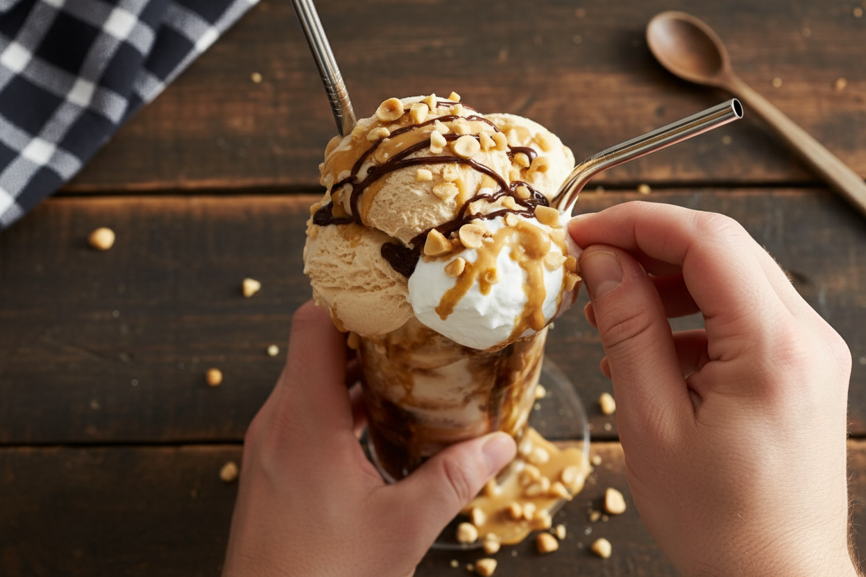 Peanut Butter Bourbon Soda Float Recipe