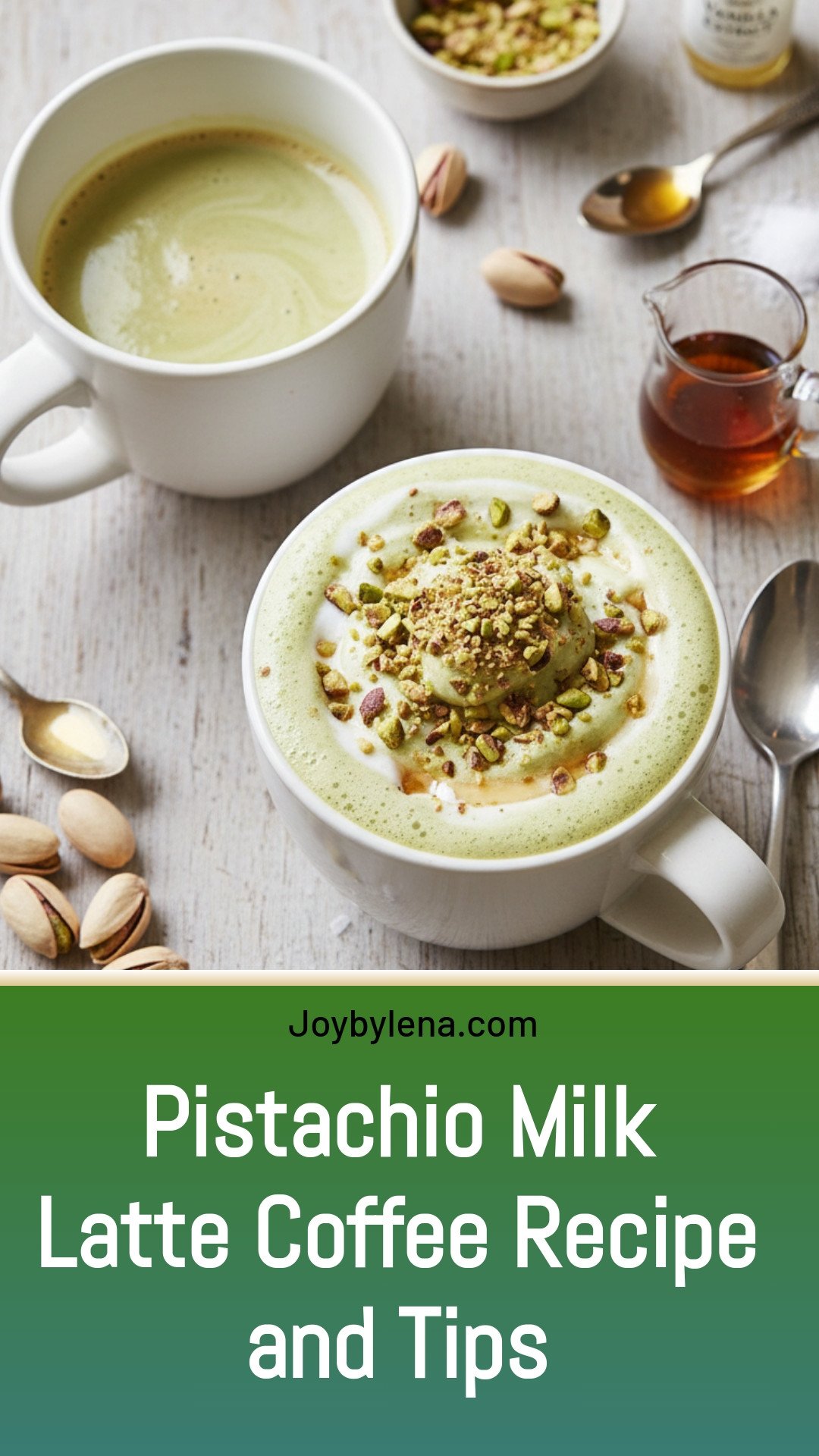Pistachio Milk Latte Coffee
