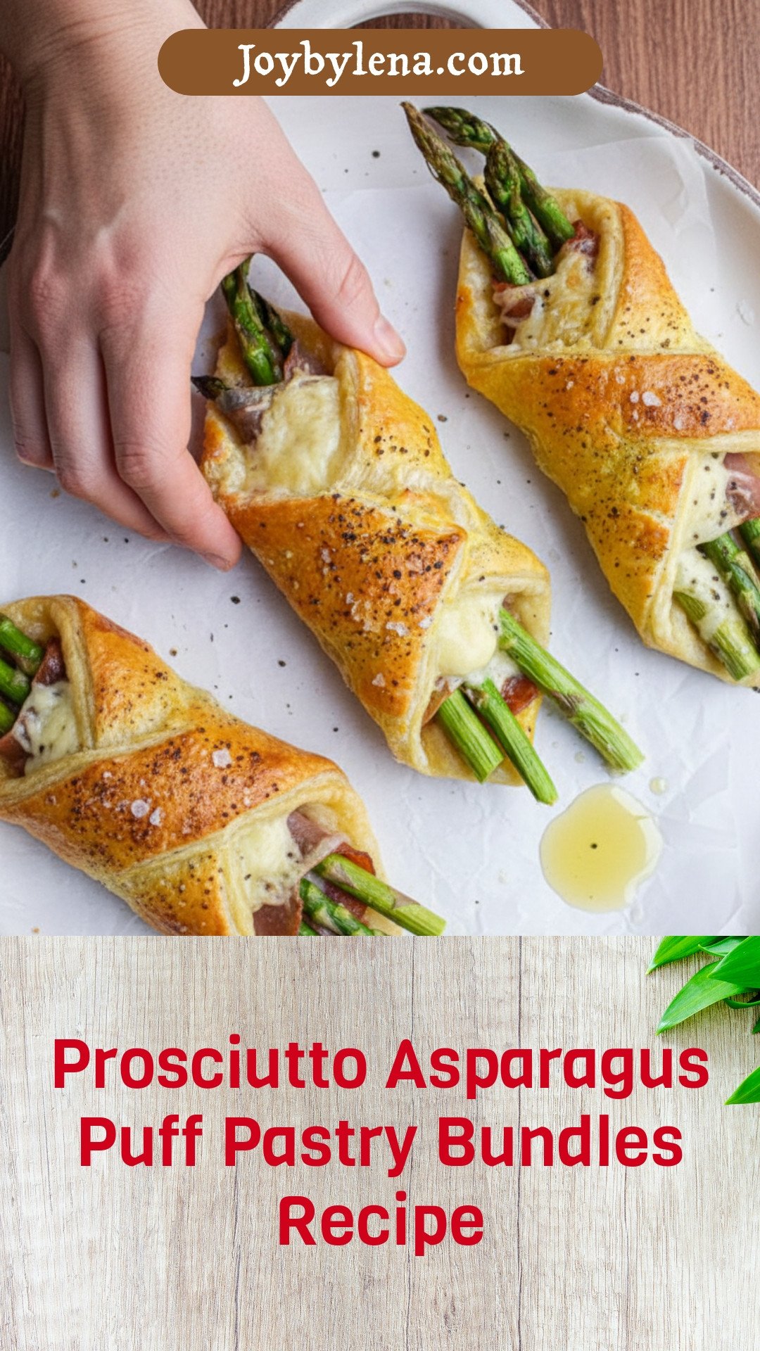 Prosciutto Asparagus Puff Pastry Bundles