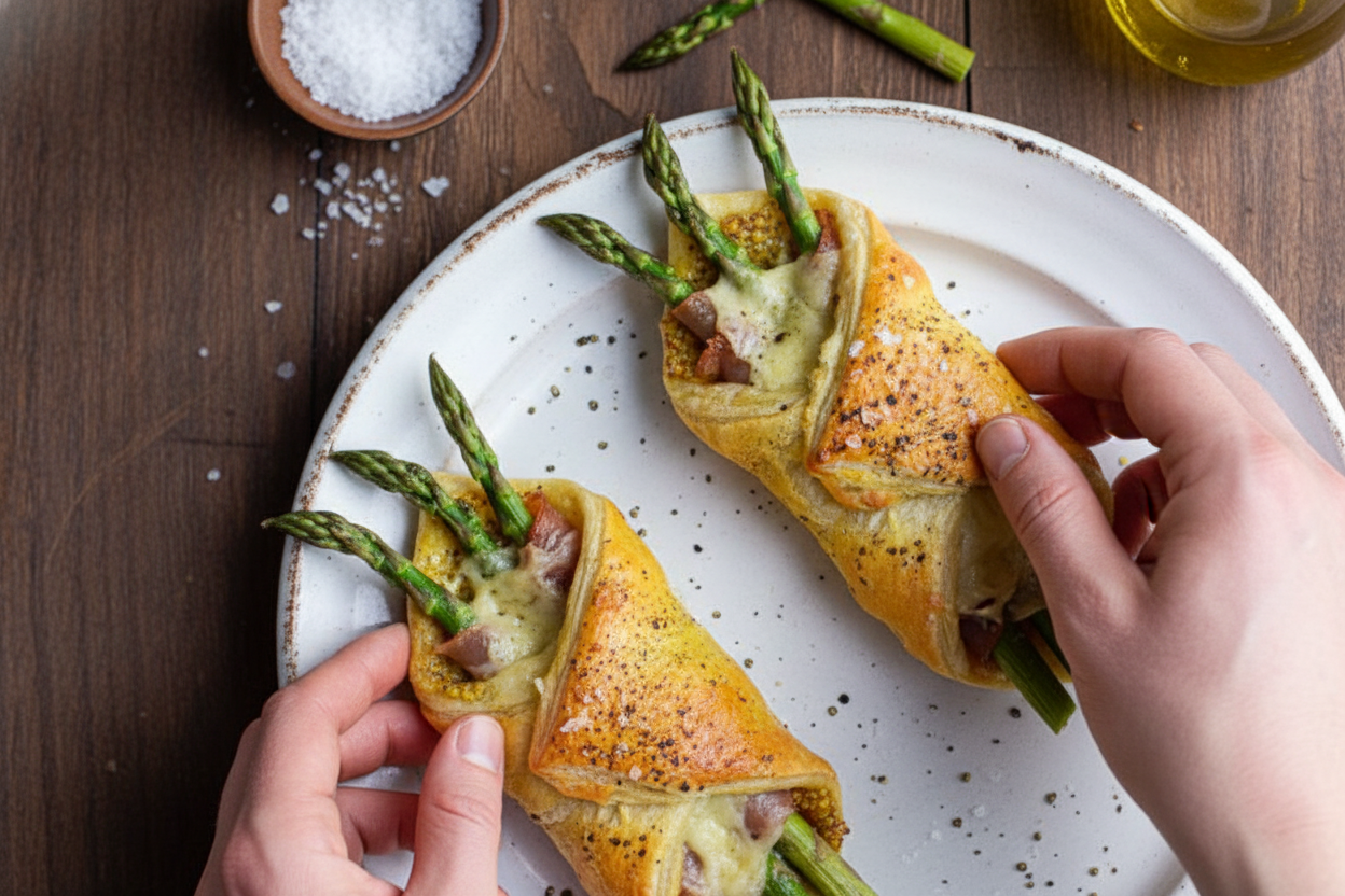 Prosciutto Asparagus Puff Pastry Bundles Recipe
