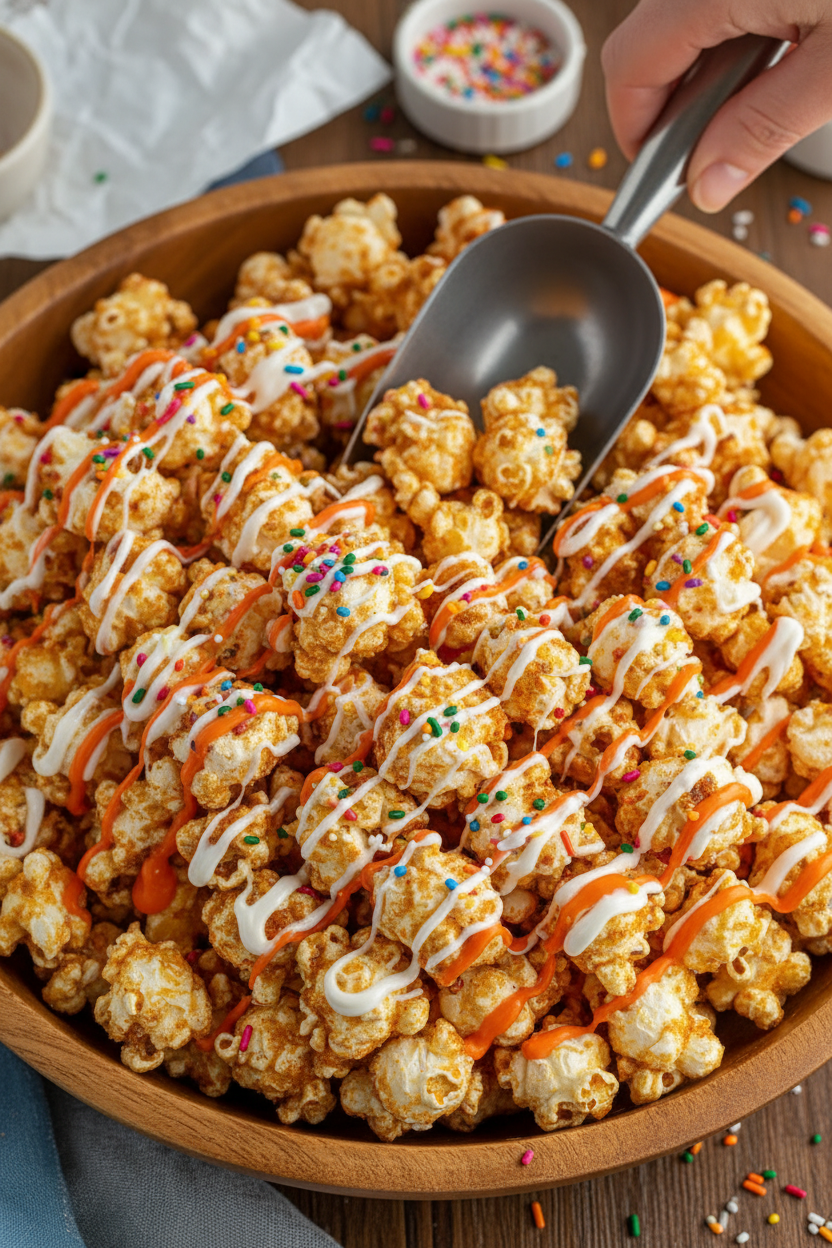 Pumpkin Spice Popcorn Candy