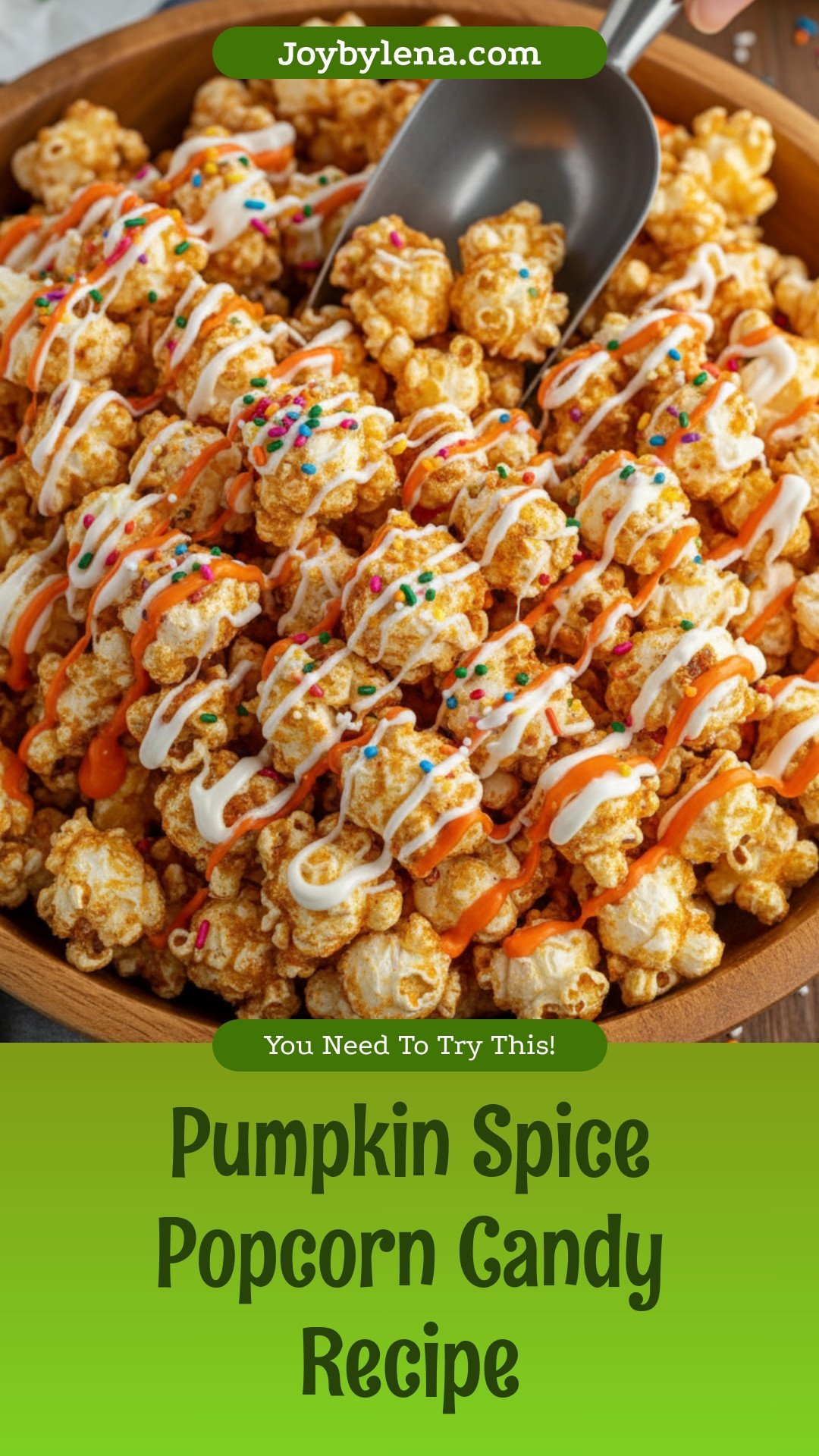 Pumpkin Spice Popcorn Candy