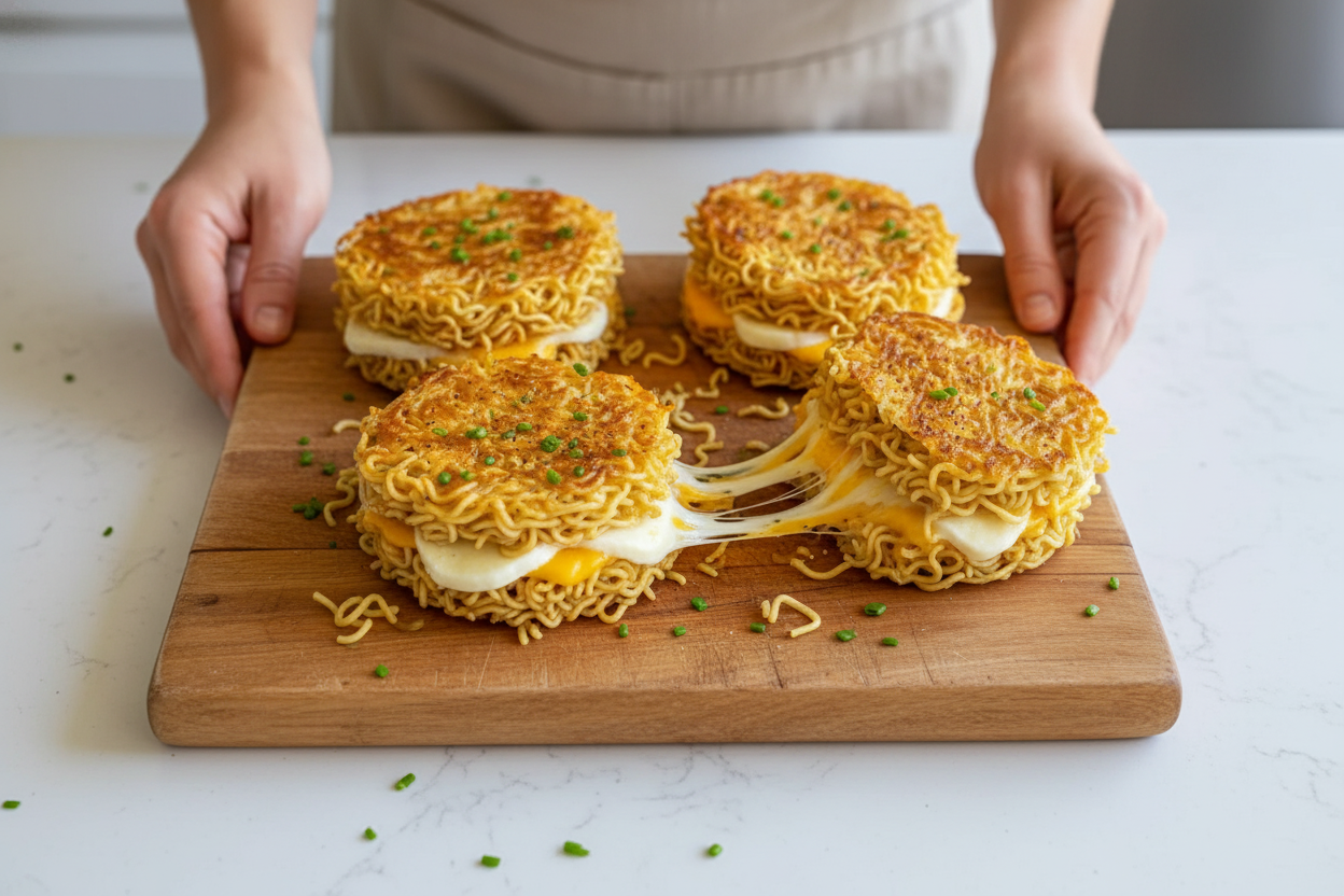 Ramen Grilled Cheese Sandwich Recipe