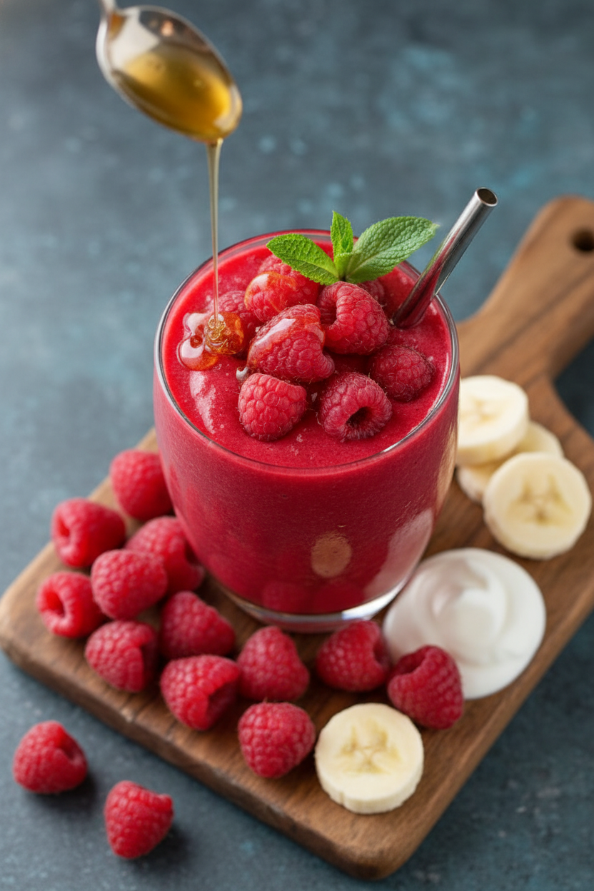 Raspberry Smoothie: The Perfect Trail Snack Adventure