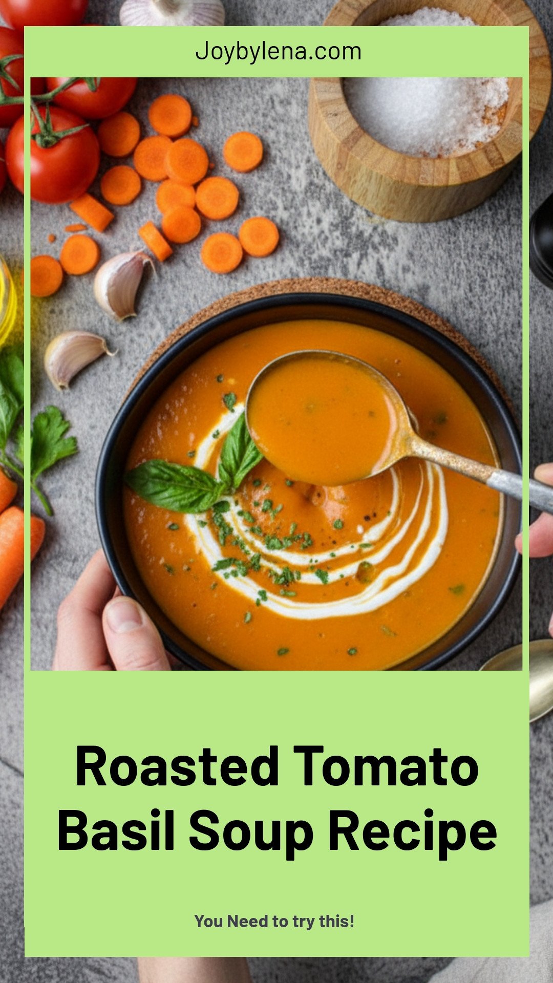 Roasted Tomato Basil Soup
