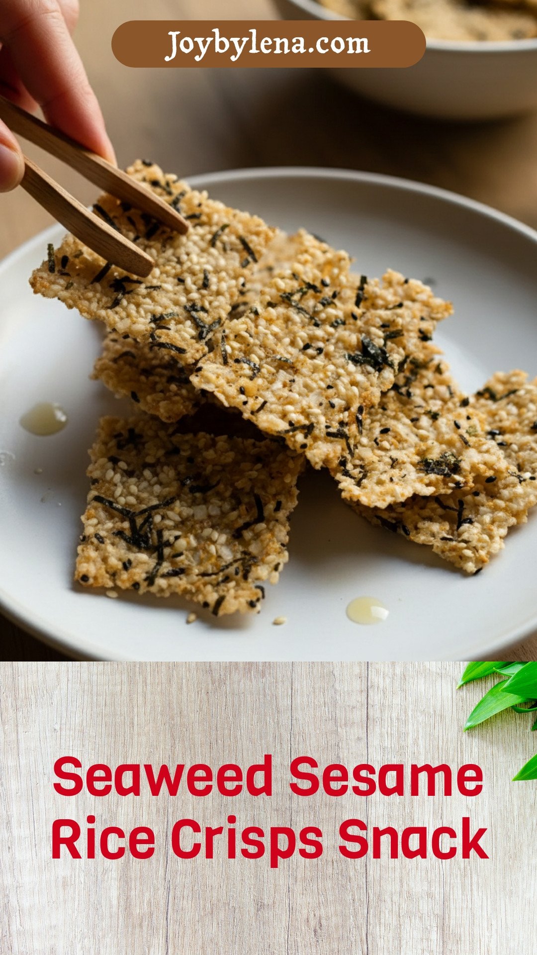Seaweed Sesame Rice Crisps
