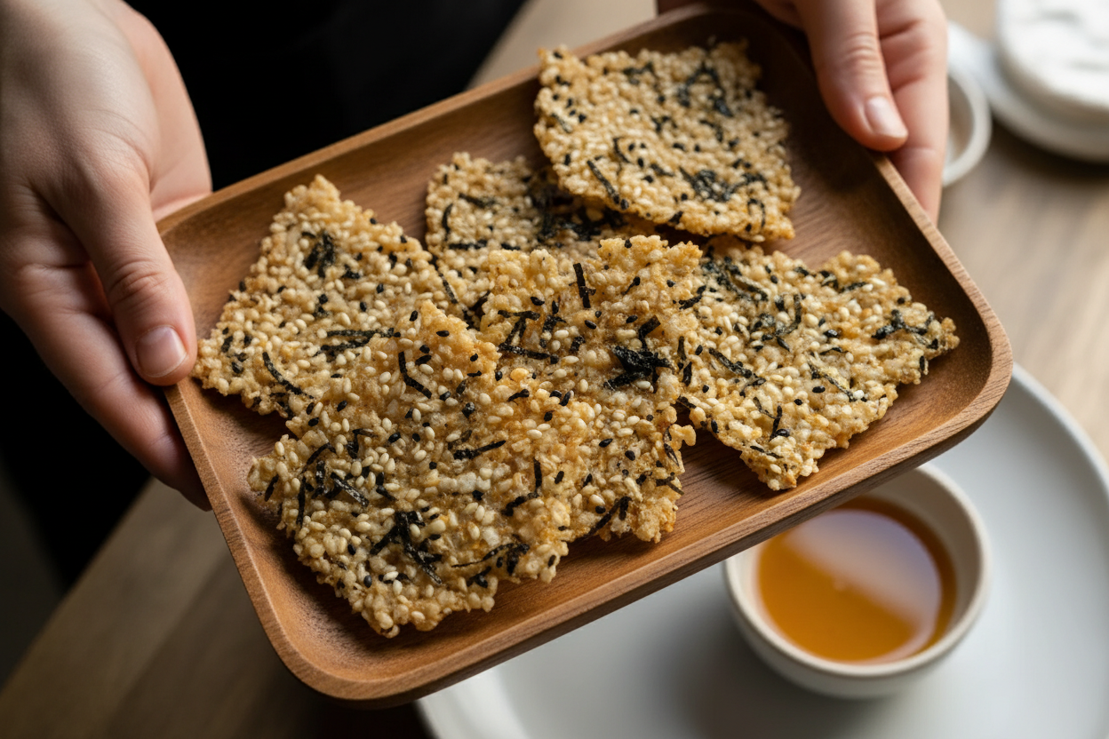 Seaweed Sesame Rice Crisps Snack