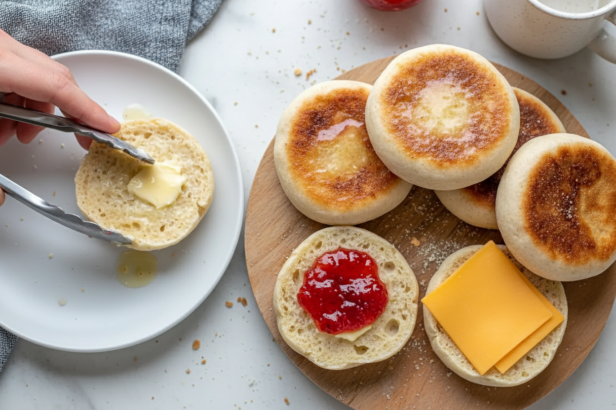 Sourdough Discard English Muffins Recipe