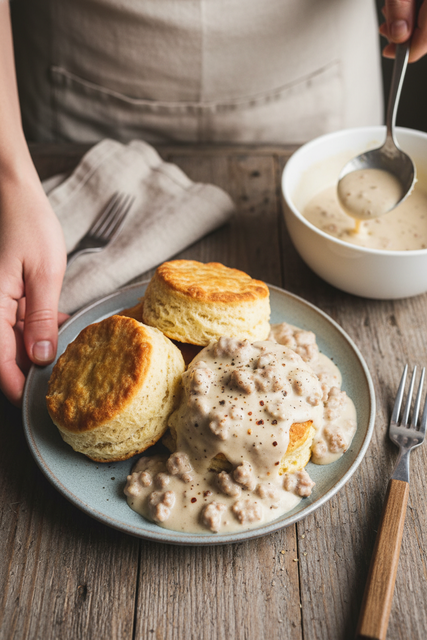 Biscuits and Gravy Southern