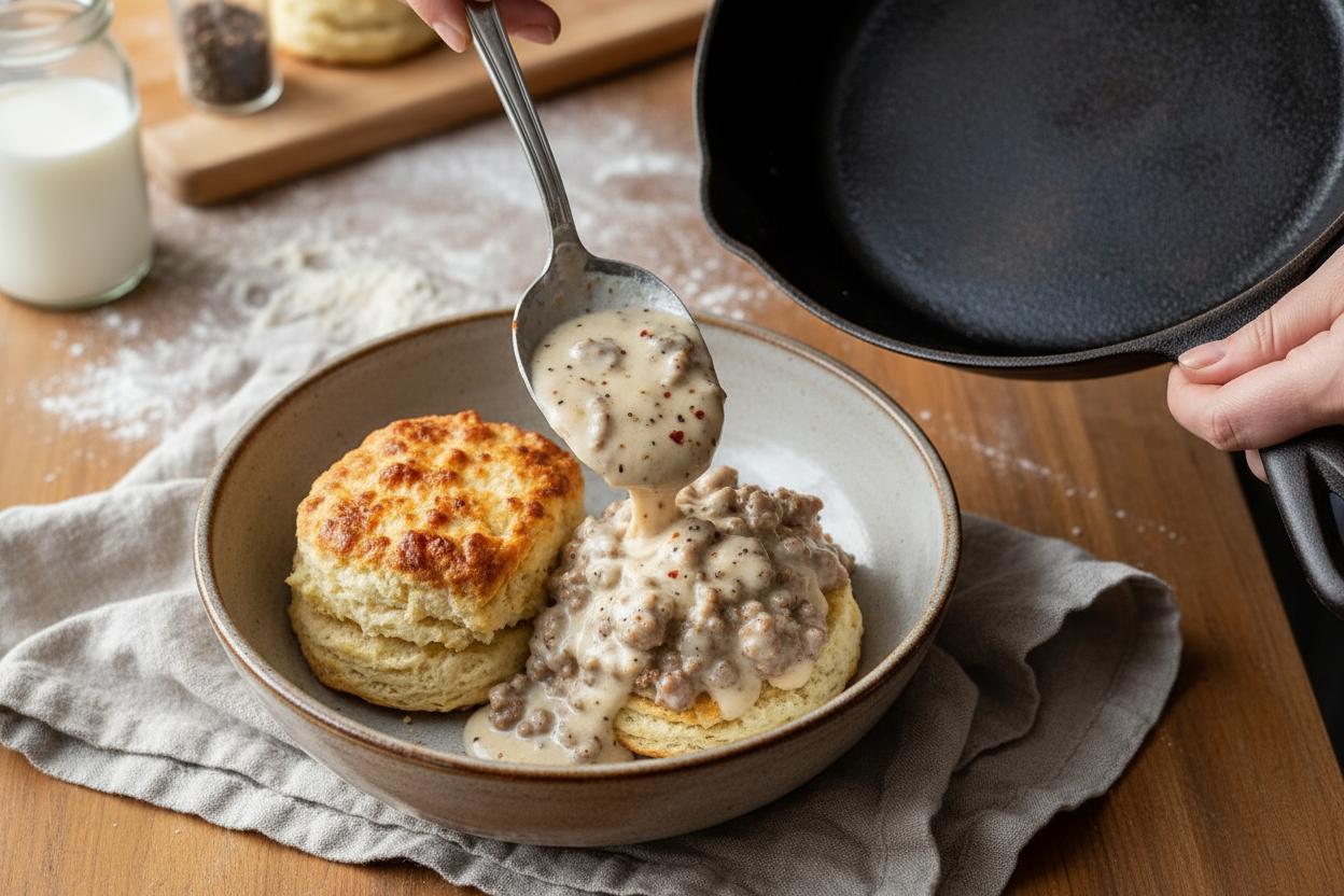 Southern Biscuits and Gravy Classic Comfort Food
